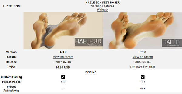图片[4]-足部造型模拟器/HAELE 3D – Feet Poser Lite-梨子乐游戏