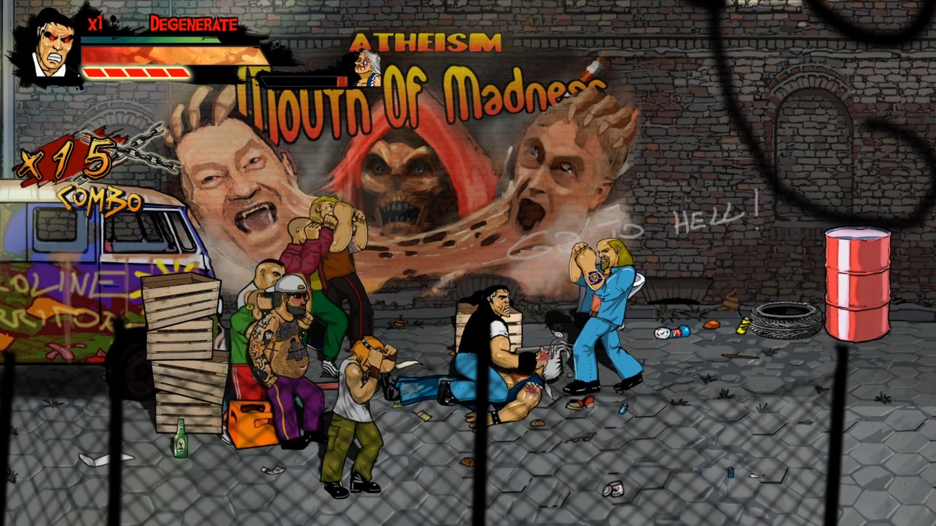 瘦子和弗兰科：暴力的拳头|官方中文|支持手柄|Skinny & Franko: Fists of Violence插图6跳跳游戏网