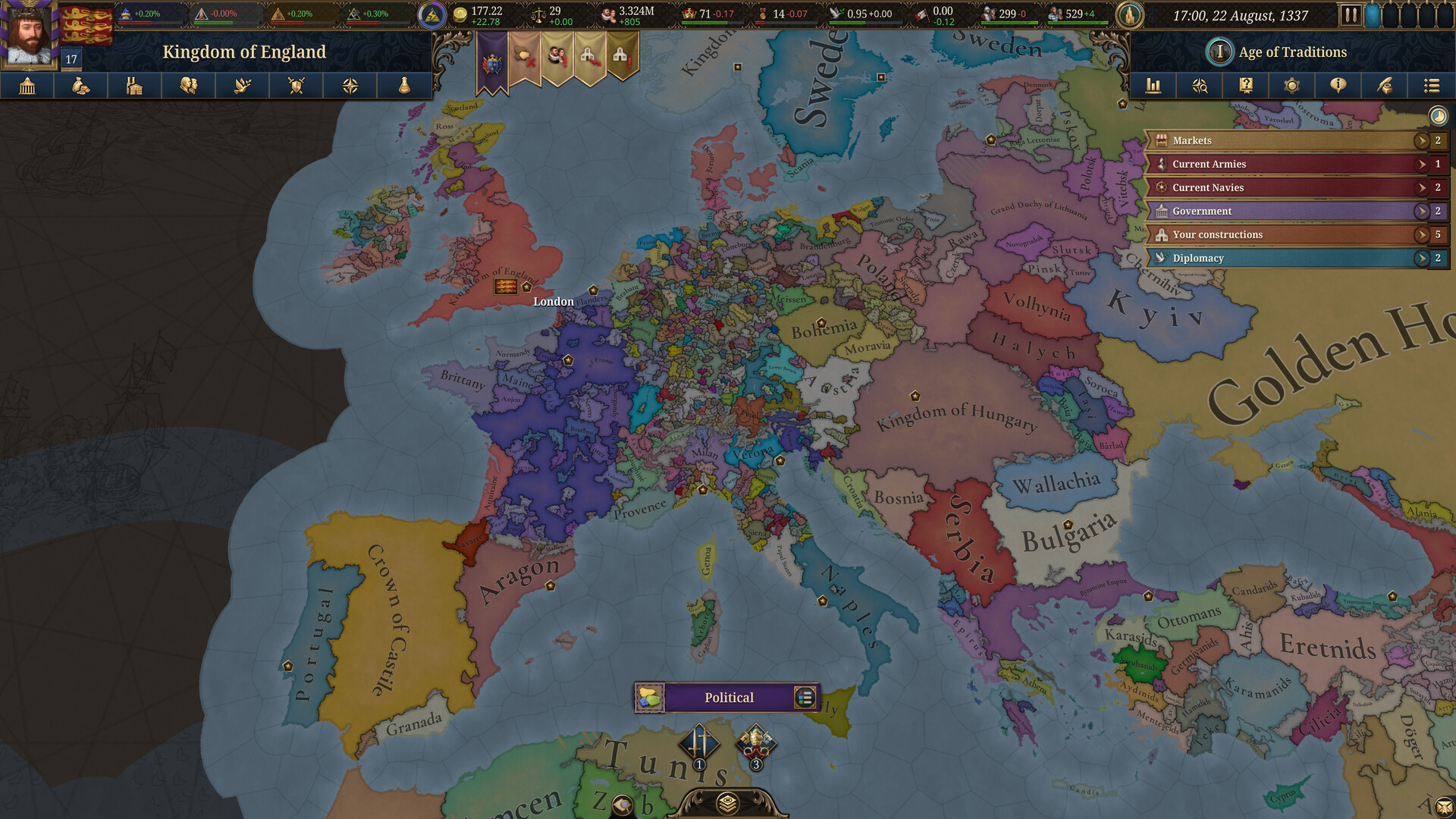图片[3]-欧陆风云5 / Europa Universalis V / 单机+联机   v1.0.10  送修改器   免安装中文版-梨子乐游戏